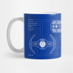 Command Fighter Craft Blueprint Mug